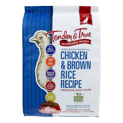 Tender & True Dog Food, Chicken And Brown Rice - Case of 1 - 11 LB