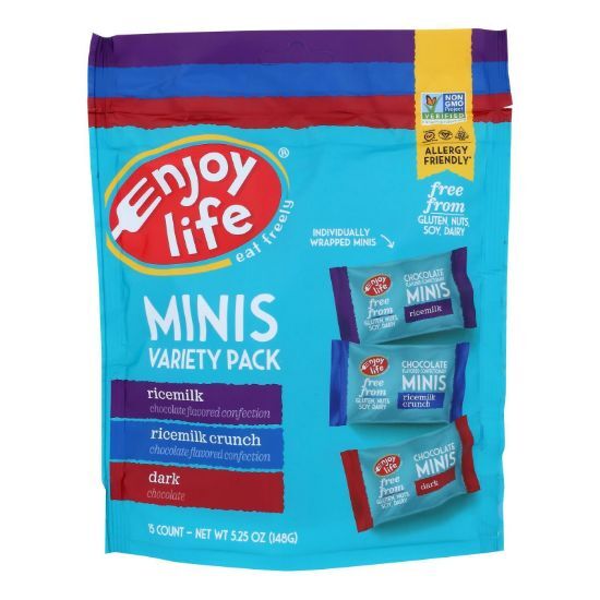 Enjoy Life - Chocolate Bars Mini Var 15ct - Case of 6-5.25 OZ