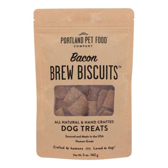 Portland Pet Food Company - Dog Treats Bacon Brw Bsct - Case of 6-5 OZ