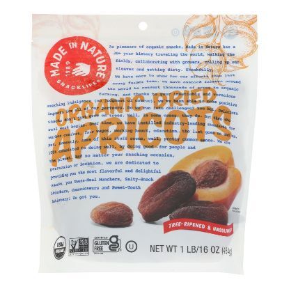 Made In Nature - Apricots Dried - Case of 6-16 OZ