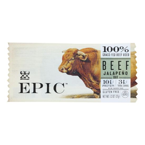 Epic - Bar Beef Jalapeno - Case of 12-1.3 OZ