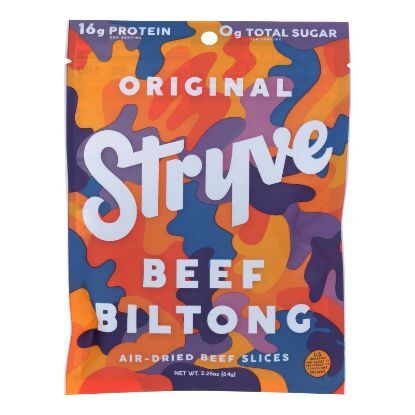 Stryve Foods - Beef Biltong Original - Case of 12 - 2.25 OZ