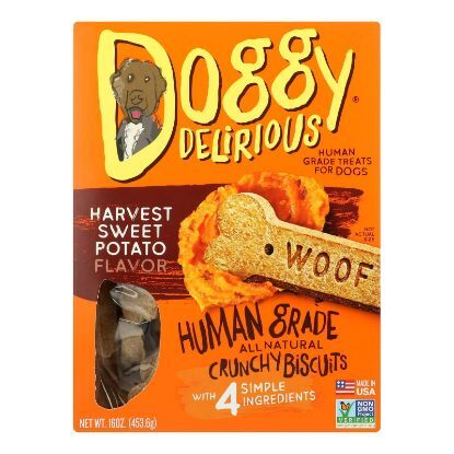 Doggy Delirious's Sweet Potato Bones Dog Treats  - Case of 6 - 16 OZ