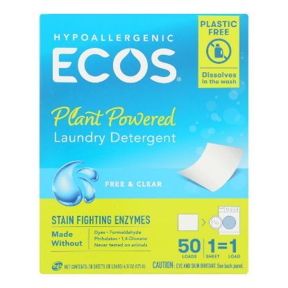 Ecosnext - Laundry Det Free & Clear - Case of 10-50 CT