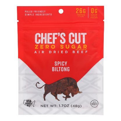 Chef's Cut - Biltong Spicy Chili - Case of 8 - 1.7 OZ
