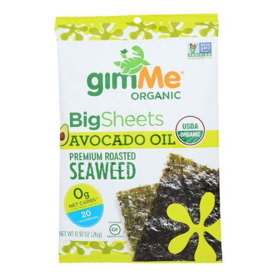 Gimme Seaweed Snacks - Seawd Snack Avocado Oil - Case of 10-.92 OZ