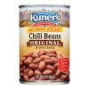 Kuner No Salt Added Chili Beans In Chili Sauce - Case of 12 - 15 OZ