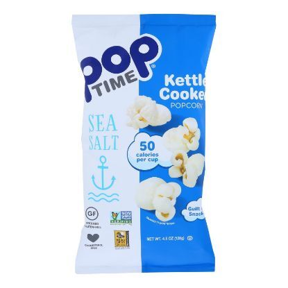 Pop Time - Popcorn Kttl Sea Salt - Case of 6-4.5 OZ