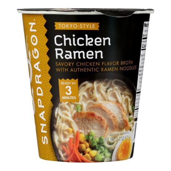 Snapdragon Foods - Ramen Cup Chicken - Case of 6-2.2 OZ