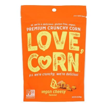 Love Corn - Crunchy Corn Cheezy - Case of 12-4 OZ