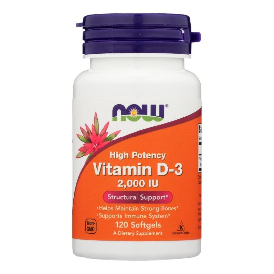 Now Foods - Vitamin D-3 2000iu - 1 Each-120 SGEL