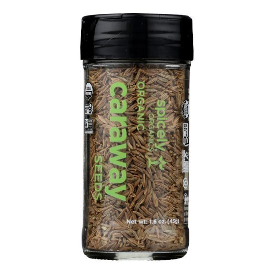 Spicely Organics - Caraway Seeds - Case of 3 - 1.6 OZ