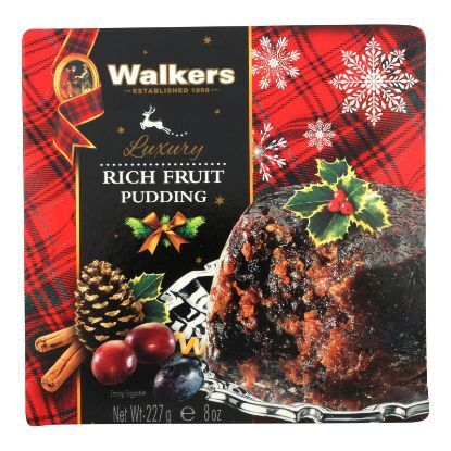 Walkers Shortbread Pudding - Rich Fruit - Case of 6 - 8 oz