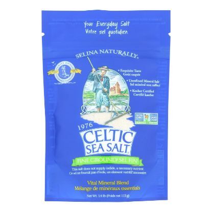 Celtic Sea Salt - Reseal Bag Fine Ground - Case of 6 - .25 LB