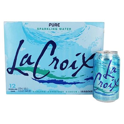 Lacroix Natural Sparkling Water can with box