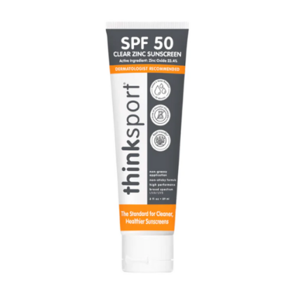 Thinksport SPF 50 Clear Zinc Sunscreen- 3 oz