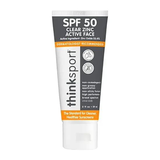 Thinksport Everyday Face Sunscreen - Clear Zinc SPF 50