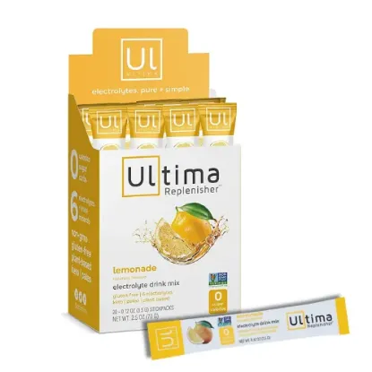 Ultima Lemonade Electrolyte Powder- 20 stick packs