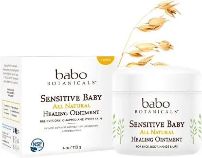 Babo Botanicals Healing Ointment - Natural Treatment for Eczema, Itchy skin, Rashes and Bites - 4 oz