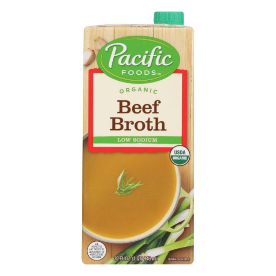 Pacific Foods Broth Low Sodium Beef  - 1 Each - 32 FZ