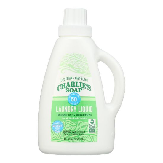 Charlie’S Soap Laundry Liquid  - Case of 6 - 32 FZ