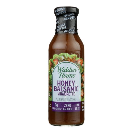 Walden Farms Calorie Free Honey Balsamic Vinaigrette  - Case of 6 - 12 FZ