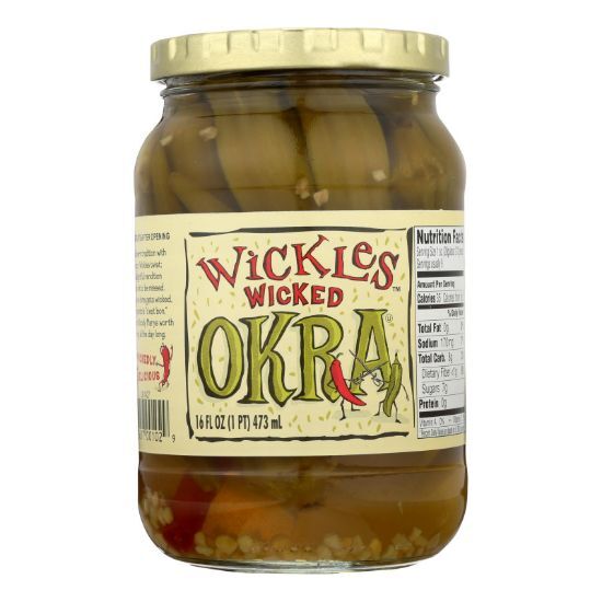 Wickles Wicked Okra  - Case of 6 - 16 FZ