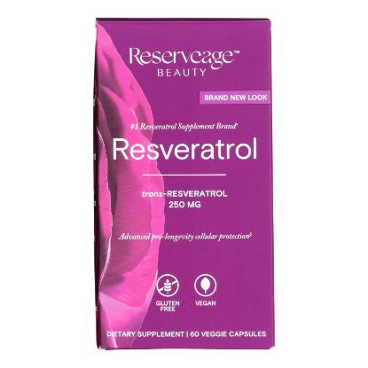 Reserveage Nutrition - Supp Resveratrol.250 Mg - 1 Each-60 VCAP