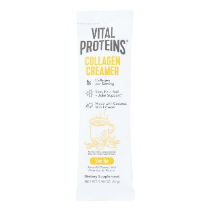Vital Proteins - Collagen Creamer Vanilla Stix - Case of 14-.46 OZ