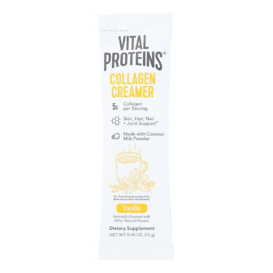 Vital Proteins - Collagen Creamer Vanilla Stix - Case of 14-.46 OZ