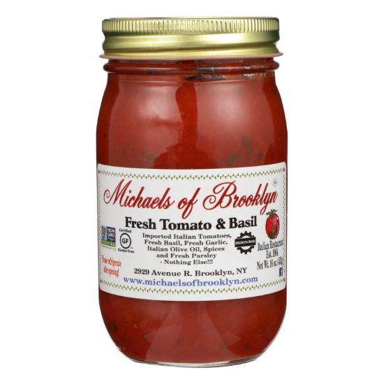 Michael's Of Brooklyn - Sauce Tomato Basil - Case of 6 - 16 OZ