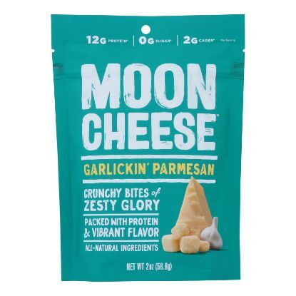 Moon Cheese - Snack Garlickin Parmesan - Case of 12-2 OZ