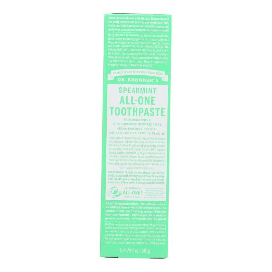 Dr. Bronner's - Tthpst All 1 Sprmnt - 1 Each-5 OZ