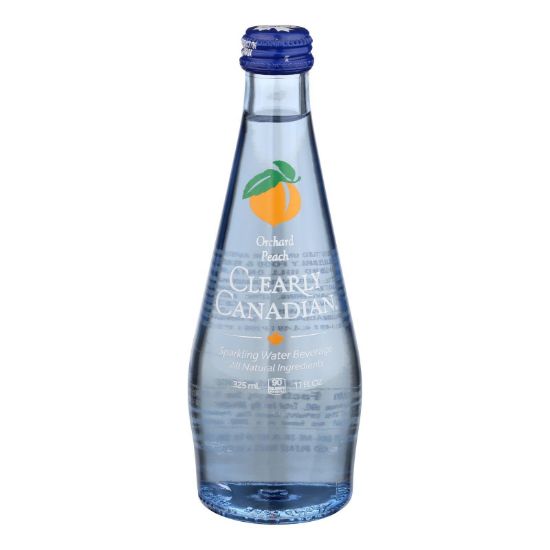 Clearly Canadian - Sparkling Water Orchard Peach - Case of 12-11 FZ