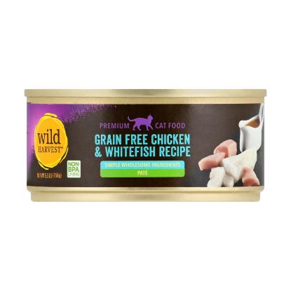 Wild Harvest - Cat Fd Chckn&whtfsh Gr Fr - Case of 24-5.5 OZ