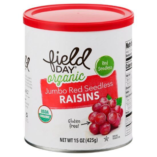 Field Day - Raisins Og2 Red Jumbo - CS of 12-15 OZ