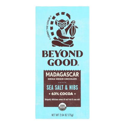 Beyond Good - Bar Ssalt/nibs Madaga - Case of 10-2.64 OZ