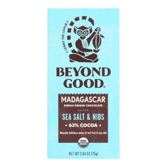Beyond Good - Bar Ssalt/nibs Madaga - Case of 10-2.64 OZ