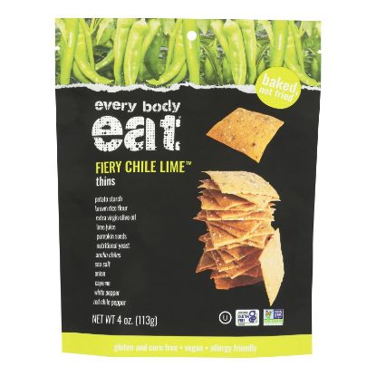 Every Body Eat - Snack Thins Fiery Chil Lime - Case of 6-4 OZ