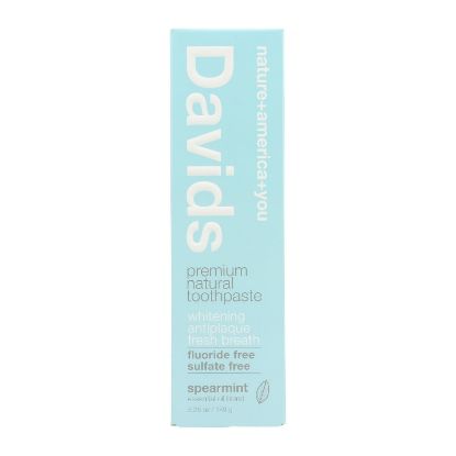 Davids - Toothpaste Natural Spearmint - 1 Each-5.25 OZ