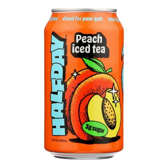 Halfday - Tonic Peach Green Tea - Case of 12-12 FZ