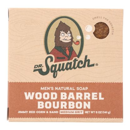 Doctor Squatch - Bar Soap Men Wood Barrel Bourbon - 1 Each-5 Ounces