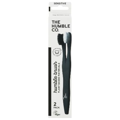 The Humble Co. - Toothbrush Sft Wht/blk Pb - CS of 6-2 CT