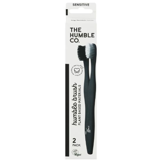 The Humble Co. - Toothbrush Sft Wht/blk Pb - CS of 6-2 CT
