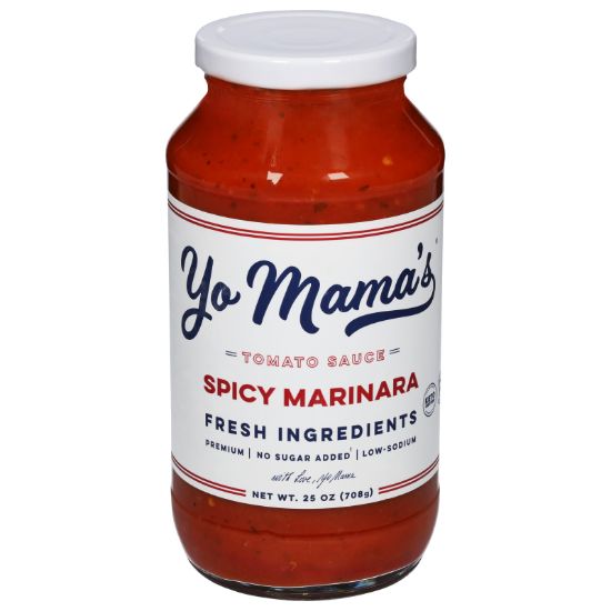Yo Mama's Foods - Pasta Sauce Spcy Marinara - CS of 6-25 OZ
