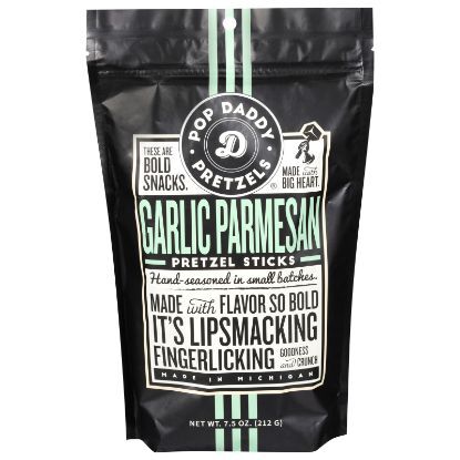 Pop Daddy - Pretzel Sticks Grlc Parm - CS of 12-7.5 OZ