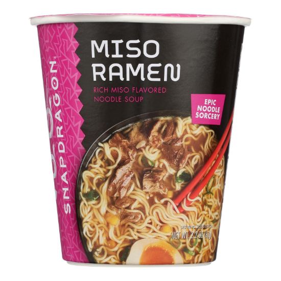 Snapdragon Foods - Ramen Cup Miso - Case of 6-2.2 OZ