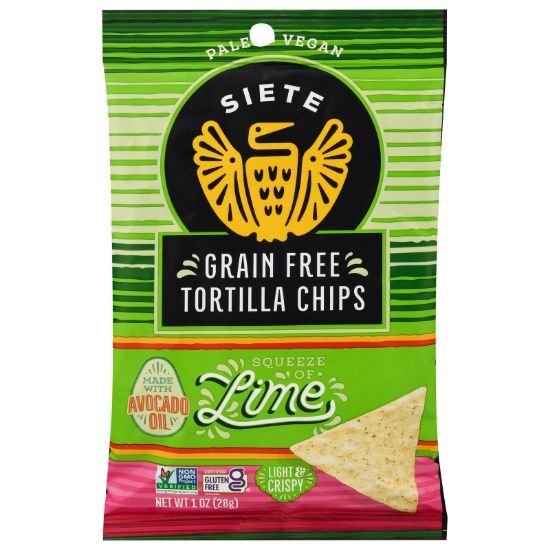 Siete - Tortilla Chips Lime - CS of 24-1 OZ