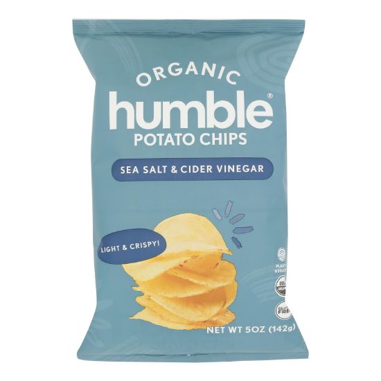 Humble Potato Chips - Chips Pot Sea Salt Cdrvngr - Case of 12-5 OZ
