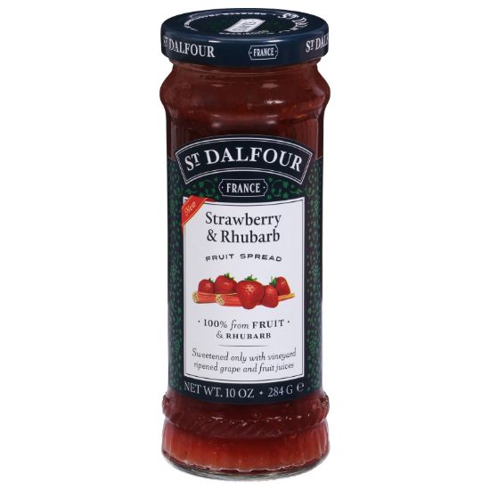 St Dalfour - Fruit Spread Straw&rhbrb - CS of 6-10 OZ